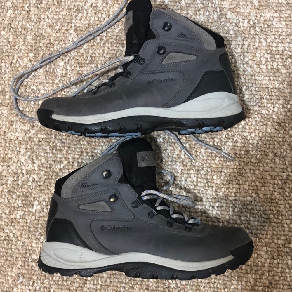 Gray Columbia lightweight hiking boots